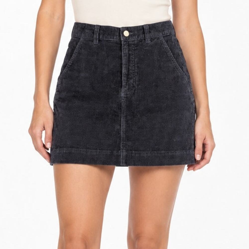 Everlane Blue Corduroy Mini Skirt Size 2